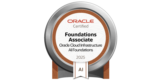 Image representing a link for OCI AI Foundations Associate (2025)